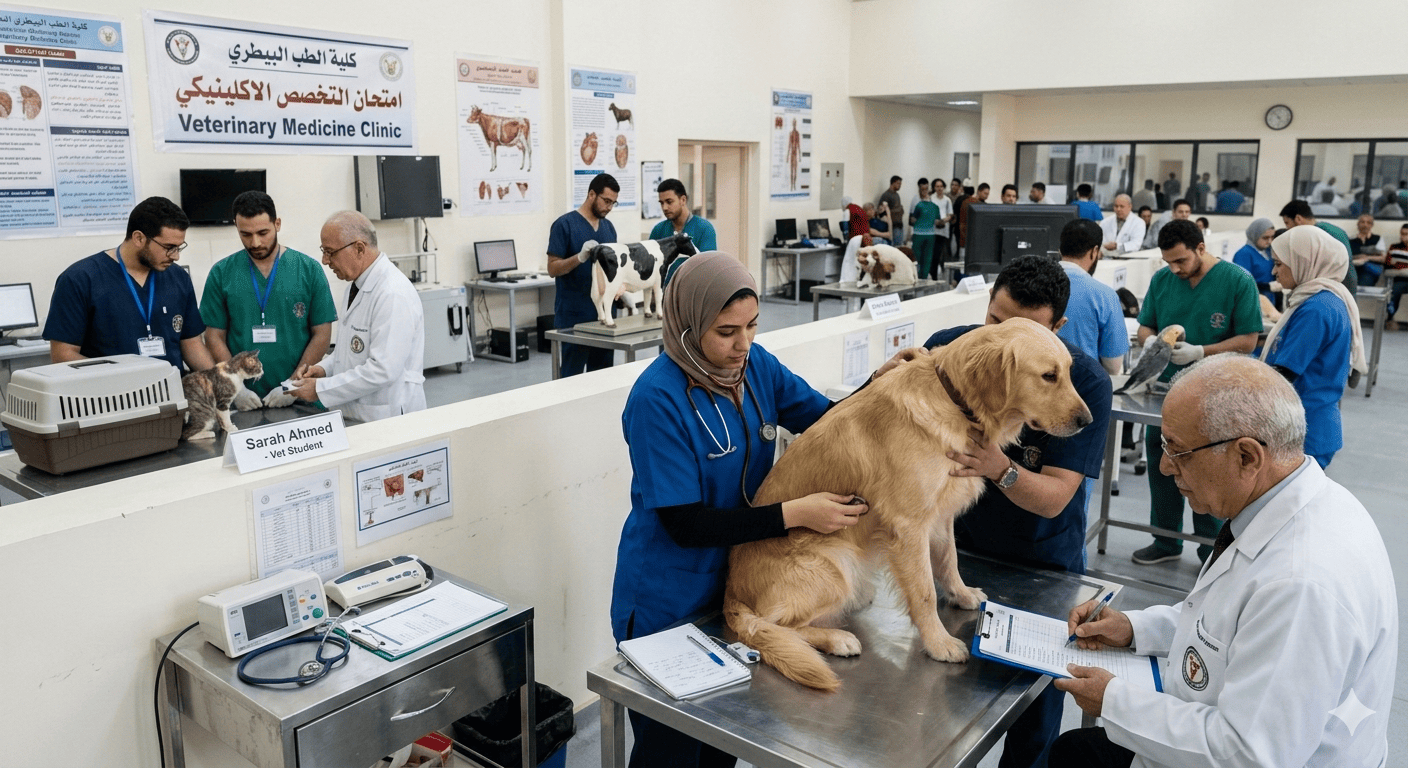 امتحان تخصص طبيب بيطري(الاستعداد المتكامل لاجتياز  الاختبار)